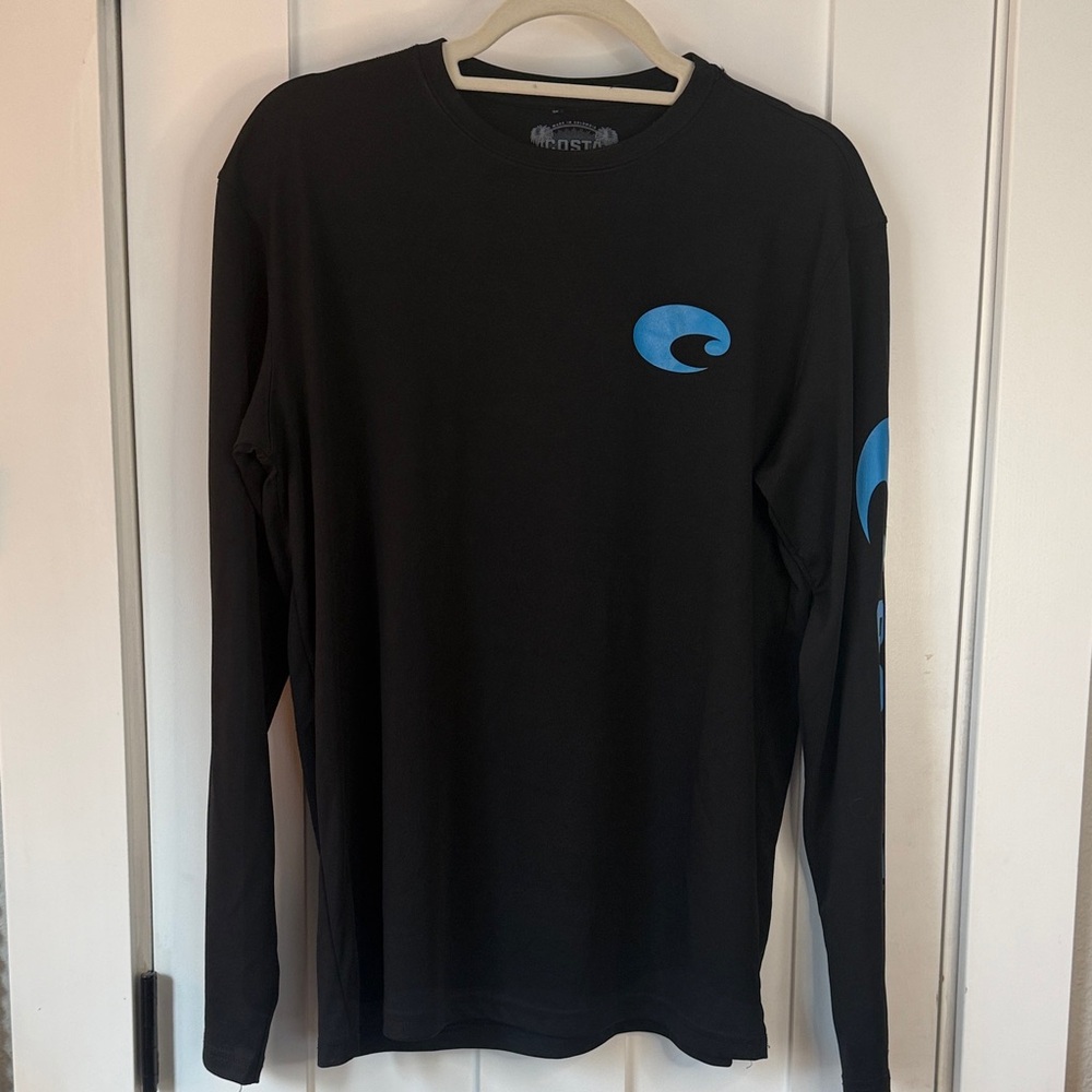 Costa Black Shirt with White Logo size medium